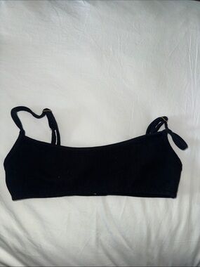 Danielle Bernstein x WeWoreWhat - Pull On Bra Top, XS, Black